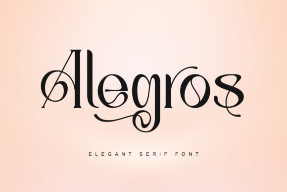 Alegros: A Stylish Font for Business