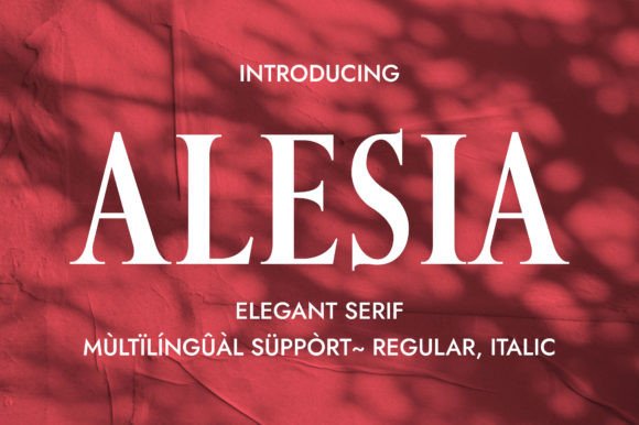 Alesia: A Serif Font for Professional Branding