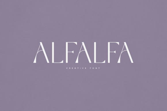 Alfalfa: A Refined Serif Typeface for Editorial Design