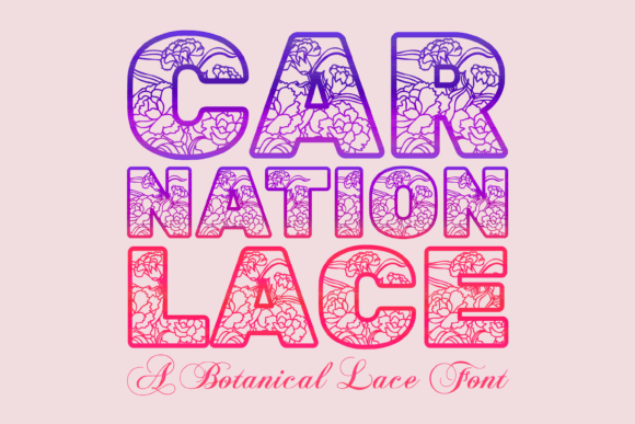 Carnation Lace Font Review for Web Designers