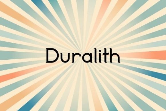Duralith: A Premium Sans Serif Font for Modern Web Design