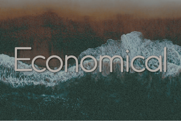Economical Font for Web Design