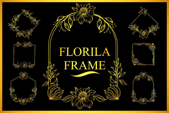 Florila Frame: A Floral Typeface for Handmade Labels