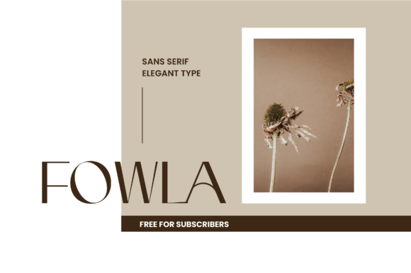 Fowla: A Stylish Font for Creative Makers