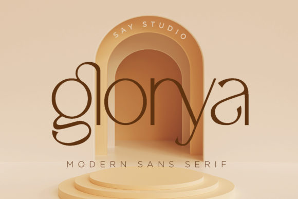 Glorya: A Modern Sans Serif Typeface for Editorial Design