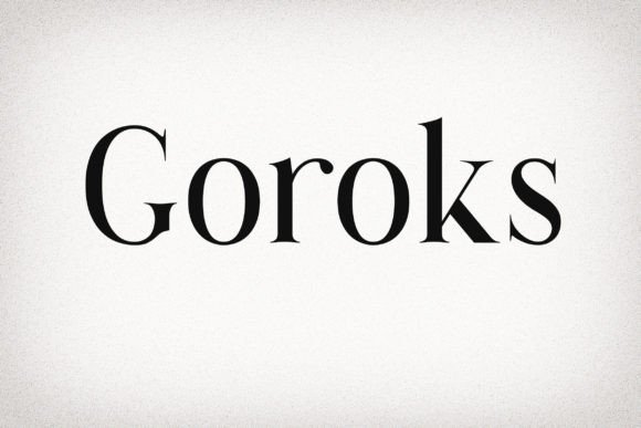 Goroks: A Stylish Serif for Web Design