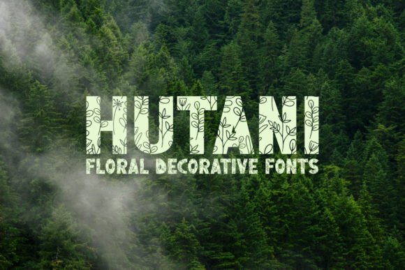 Hutani: A Floral Typeface for Web Design