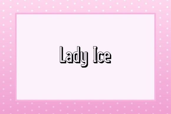 Lady Ice: A Cold and Elegant Display Font for Editorial Design