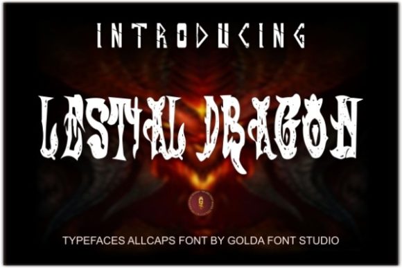 LESTIAL DRAGON: A Bold Display Font for Editorial Design