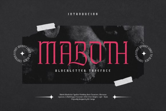 Maboth Font Review: Elevating Web Headers with Blackletter Style