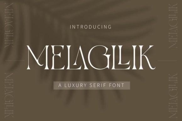 Melagllik: A Serif Font for Bold Designers