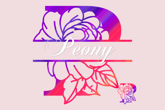 Peony Split Font for Elegant Design
