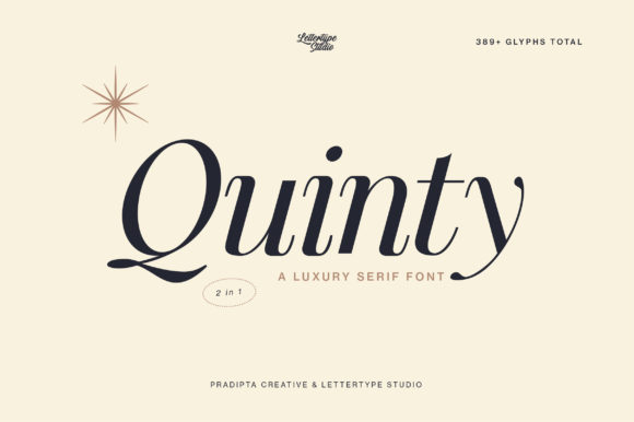 Quinty Font Review: A Slim Serif for Elegant Branding