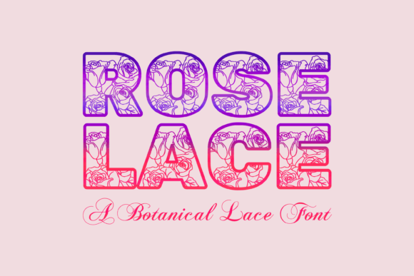 Rose Lace: An Elegant Decorative Font for Editorial Design