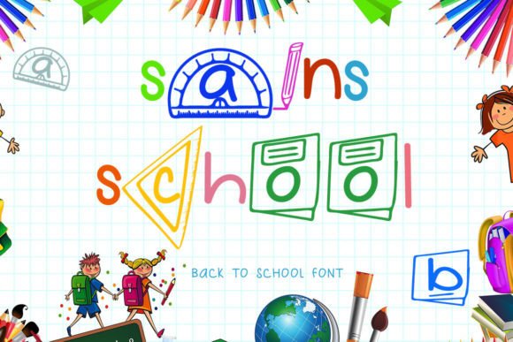Sains School Font: Elegant & Expressive