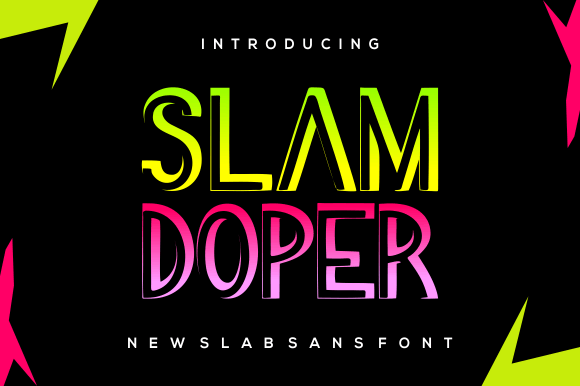 Slamdoper: A Stylish Slab Serif Font