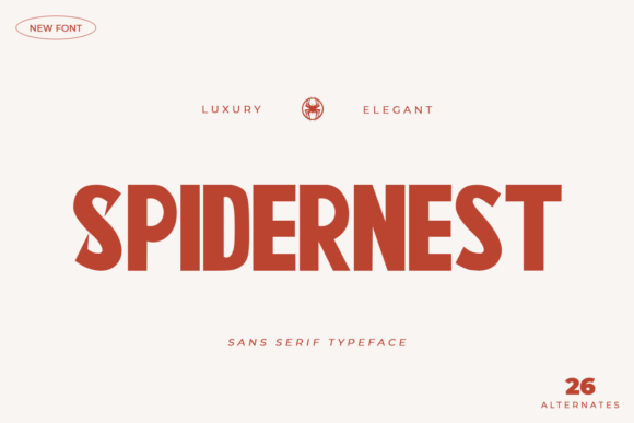 Spidernest: A Modern Sans Serif Font for Editorial Design